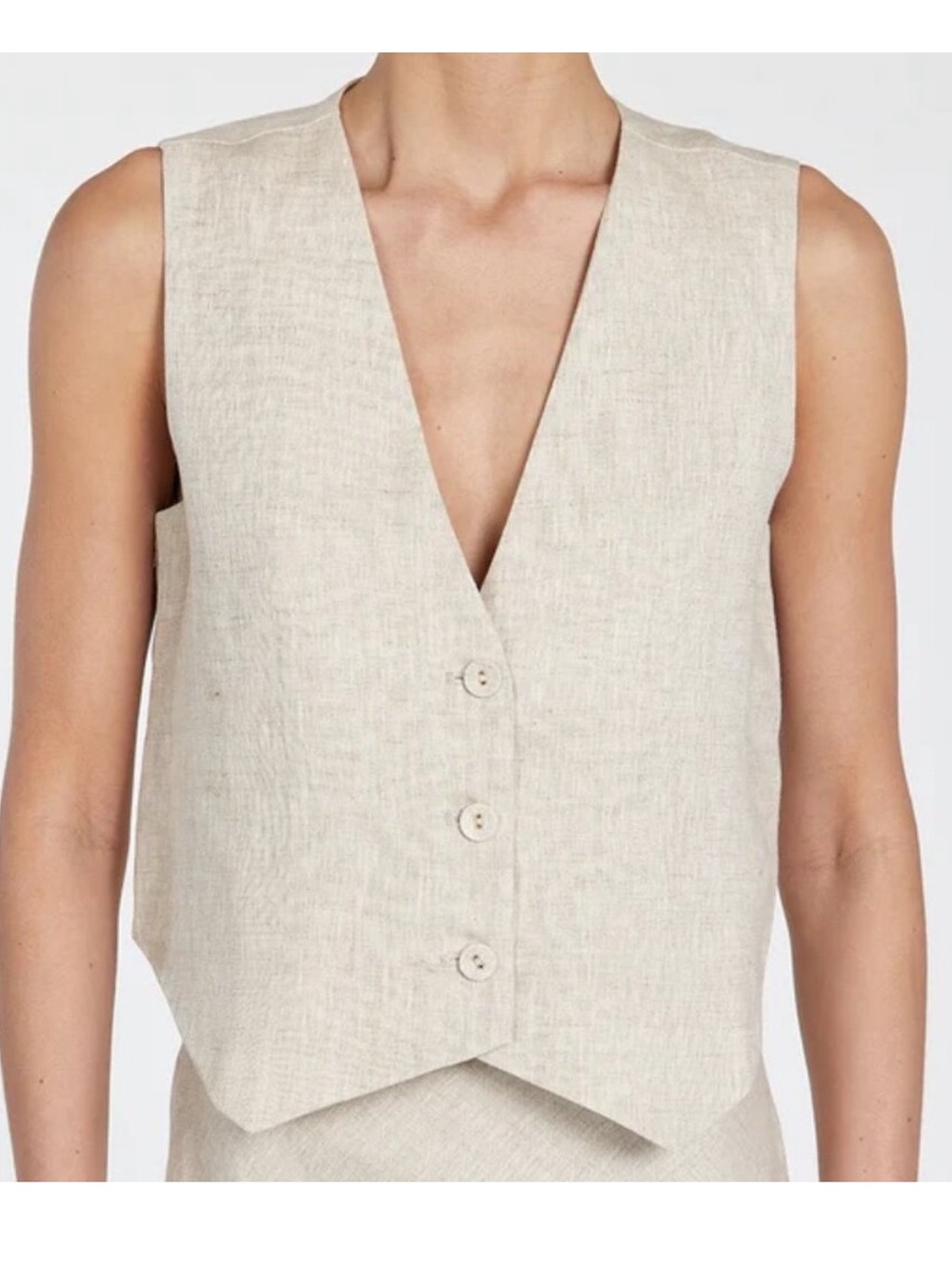Dissh 100% Linen Vest